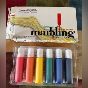 Sumikundo 15620 Watercolor Liquid Marbling Set of 6 - NEW